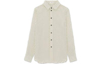 SAINT LAURENT Polka Dot Printed Button-Up Shirt