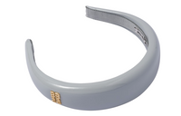 MIU MIU Leather Headbands Women's Gray