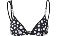 LOUIS VUITTON X Yayoi Kusama Infinity Dots Bikini Top Black/White