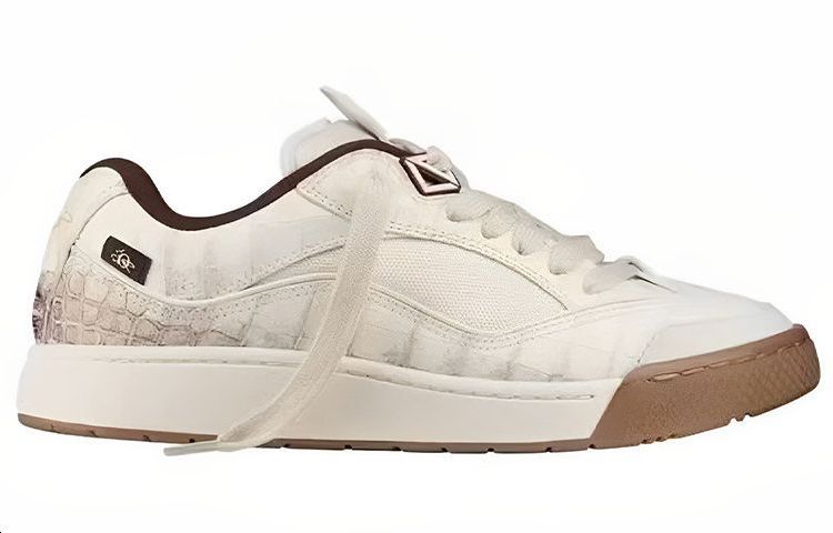 Cactus Jack x DIOR B713 Travis Scott Low-Top Stylish Skateboarding Shoes Men's White Brown