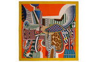 HERMES Silk Scarves Women's Multicolor