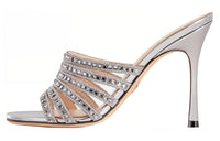 DIOR Abrasion Resistant Slide Slippers Women's Silver