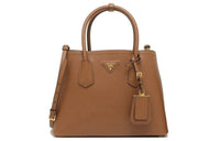 PRADA Leather Shoulder Bag, Crossbody Bag, Handbag Women's Brown