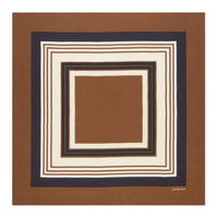 SAINT LAURENT Mulberry Silk Silk Scarves Unisex Brown