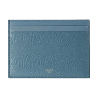 CELINE Cow Leather Card Holder Men's Blue