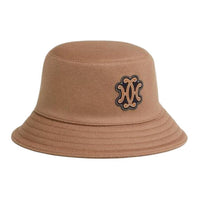 HERMES Cashmere Cotton Silk Bucket Hats Women's Brown