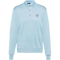 PRADA SS22 Polo Shirt Men's Sky Blue