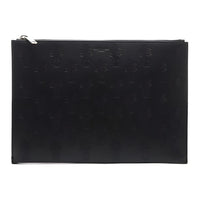 SAINT LAURENT Leather Clutch Men's Black