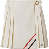 MIU MIU FW24 Casual Long Skirt Women's Natural