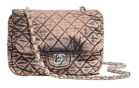 CHANEL Denim Chain Shoulder Strap One Shoulder Handbag Crossbody Bag Women's Pink Black