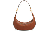 CELINE Calfskin Shoulder Bag Handbag Medium Size Women's Tawny