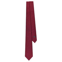 DIOR Mulberry Silk Ties Men's Burgundy