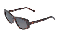 CELINE - Irregular Shape Sunglasses Unisex Tortoiseshell