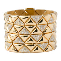 PRADA Gold Wristbands Women's Gold