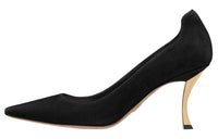 DIOR D-Fame Slim Heel High Heels 8cm Women's Black