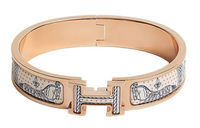 HERMES Clic Bangles Women's Gold