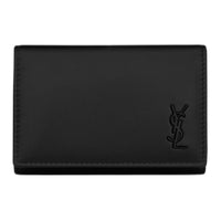 SAINT LAURENT Calfskin Key Pouch Men's Black