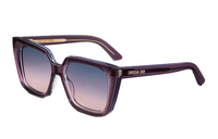 DIOR Acetate Irregular Shape Sunglasses Women's Purple