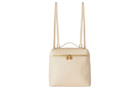 Loro Piana ExtraPocket Ostrich Leather Portable Backpack Women's Inca Stone Color