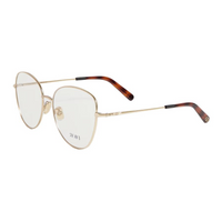 DIOR Metal Plate Frame Round Eyeglass Frames Women's Gold