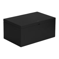 SAINT LAURENT Calfskin Storage Boxes Large Size Unisex Black