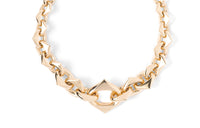 PRADA 18K Gold Necklaces Unisex Gold