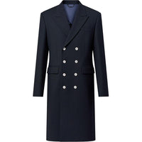 LOUIS VUITTON Double-Breasted Tailored Wool-Blend Coat