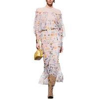 CHANEL FW24 Long-Sleeved Dresses Women's Multicolor
