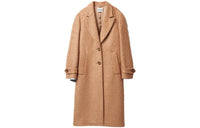 MIU MIU Coats Women's Camel Brown