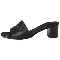 HERMES Slide Slippers Women's Black