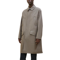 HERMES Trench Coat Men's Light Brown