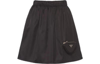 PRADA Re Nylon Pouch Mini Skirt Black