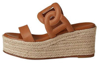 HERMES Slide Slippers Women's Brown