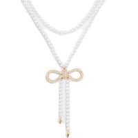 DIOR Resin Necklaces Women's White