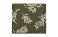 SAINT LAURENT Shiny Leather Wallet Men's Khaki