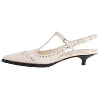 MIU MIU Block Heel High Heels 3.5cm Women's White