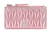 MIU MIU Leather Wallet Women's Pink