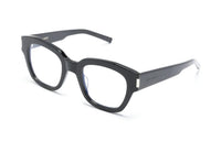 SAINT LAURENT Eyewear Logo engraved Square frame Glasses