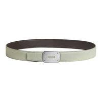HERMES Calfskin Leather Belts Women's Green Width 3.2CM
