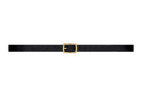 SAINT LAURENT Crocodile Pattern Embossed Pin Buckle Leather Belts Women's Width: 2cm