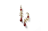 CHANEL Earrings Women's Gold