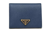 PRADA Leather Wallet Women's Blue