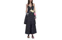CHANEL Sleeveless Dresses Women's Black/White