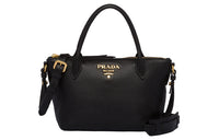PRADA Calfskin Handbag Shoulder Bag Crossbody Bag Regular Women's Black