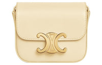 CELINE Triomphe Arc De Triomphe Shiny Calfskin Shoulder Bag, Crossbody Bag Mini Women's