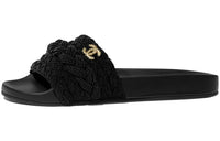 CHANEL Slide Slippers Women's Black