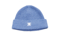 CELINE Cashmere Beanies Women's Blue