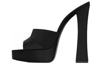 SAINT LAURENT Boogie Open Toe Platform Mules Women's