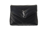 SAINT LAURENT Cow Leather Shoulder Bag Mini Women's Black