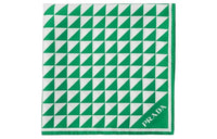 PRADA Silk Scarves Unisex Green